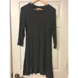 American Eagle Ribbed Long Sleeve Dress